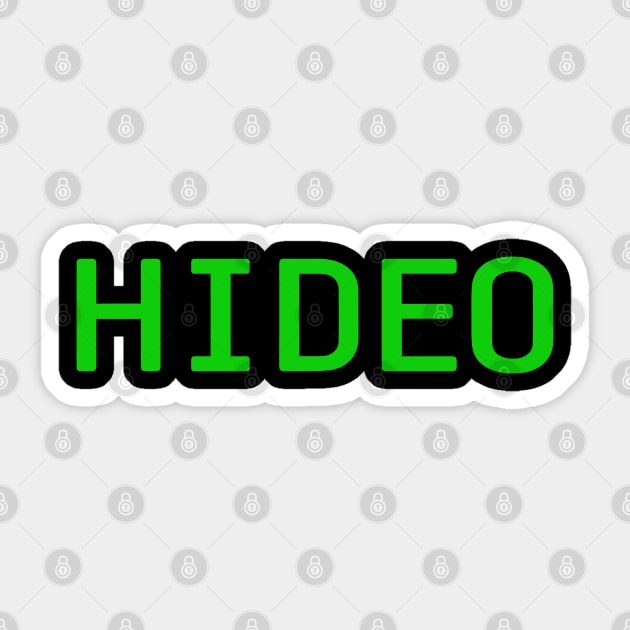 hideo Sticker by allysontx